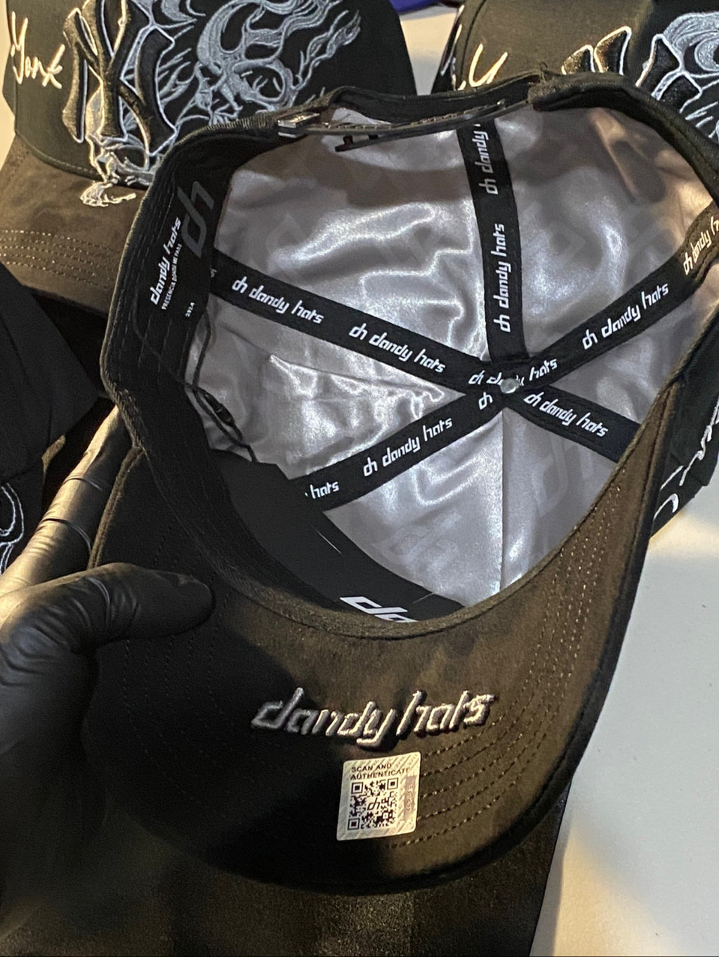 DANDY HATS SKElETON BLACK